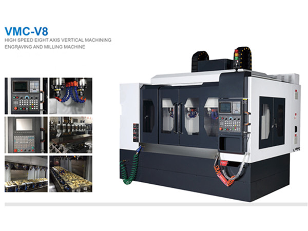 Eight Axis Vertical Engraving and Milling Machine